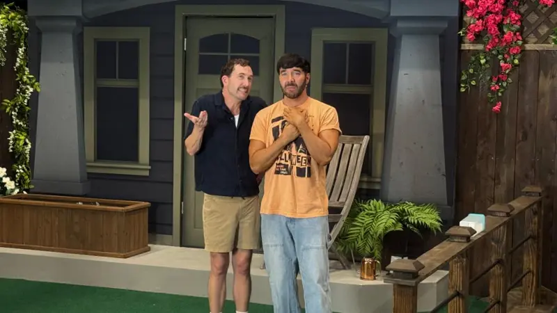Jamie Pierce and Matthew Scott Montgomery in rehearsal